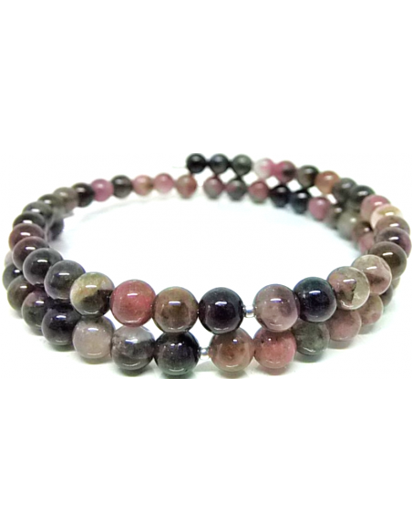 Bracelet jonc tourmalines 6mm