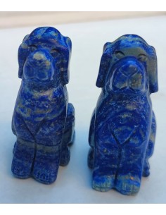 Chien en lapis lazuli
