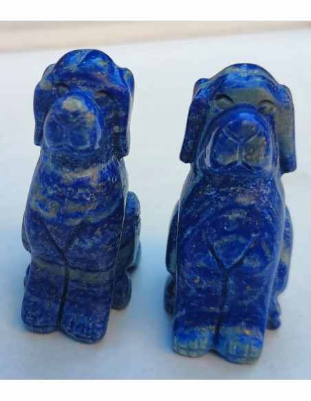 Chien en lapis lazuli