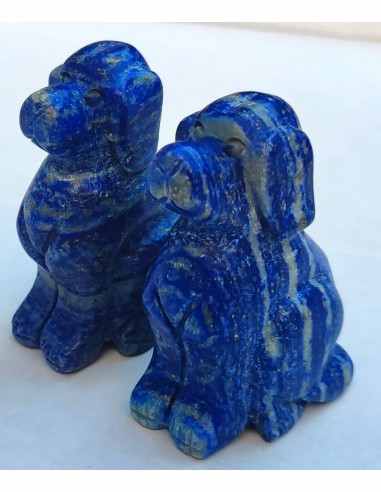Chien en lapis lazuli