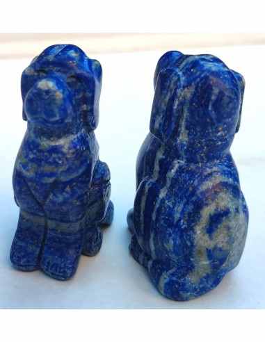Chien en lapis lazuli