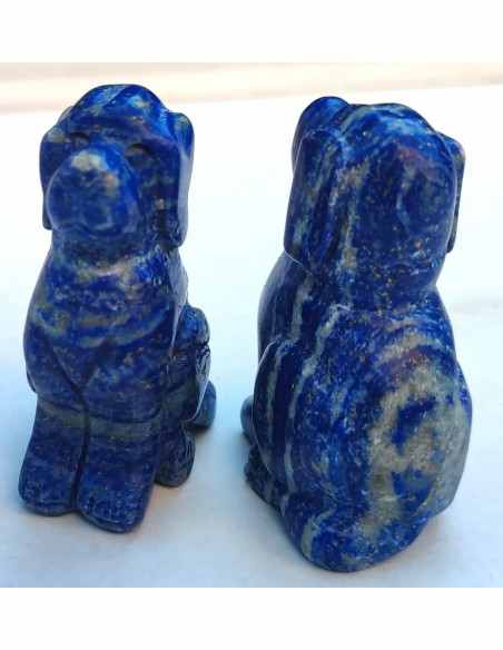 Chien en lapis lazuli