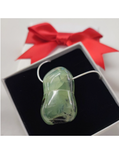 Pendentif phrénite avec chaîne argent