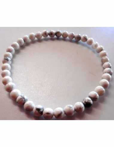 Bracelet Magnésite, Howlite 6mm