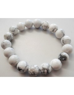 Bracelet Magnésite, Howlite 8mm
