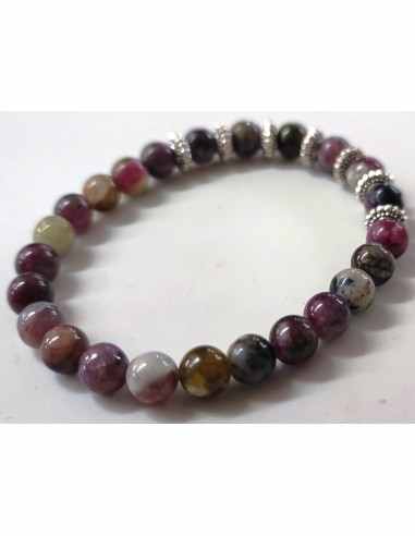 Tourmaline melon d'eau bracelet