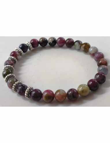 Tourmaline melon d'eau bracelet