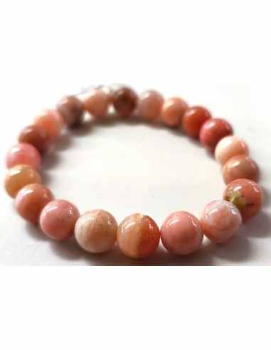 Bracelet opale rose 8 à 9mm