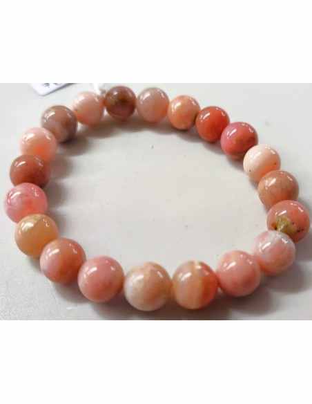 Bracelet opale rose 8 à 9mm