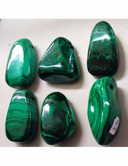 Malachite percée pendentif