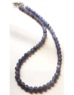 Collier Iolite 6mm 2