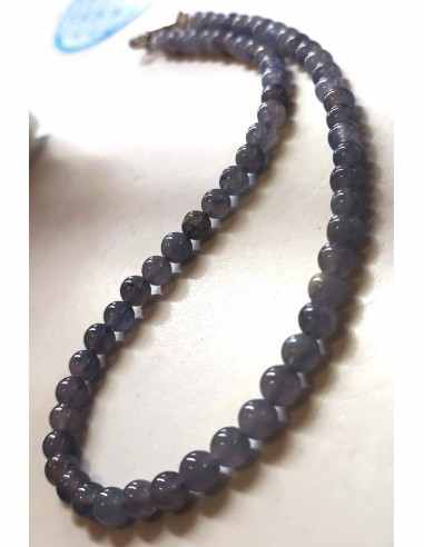 Collier Iolite 6mm