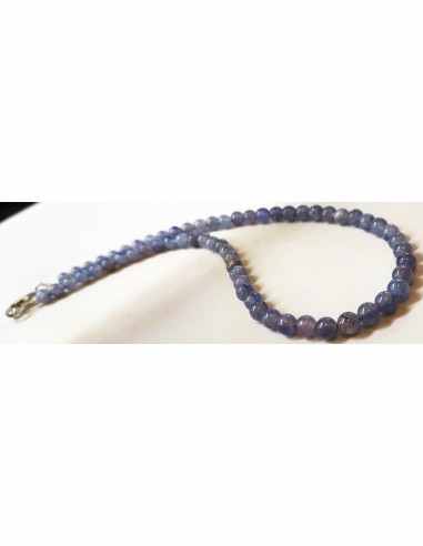 Collier Iolite 6mm