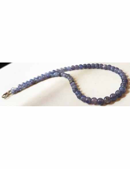 Collier Iolite 6mm