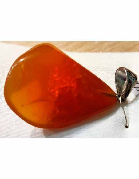 Grand pendentif opale de feu