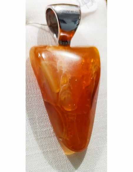 Pendentif opale de feu 32mm