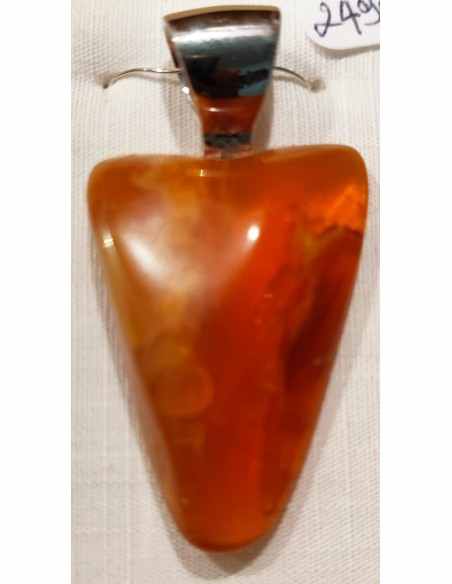 Pendentif opale de feu 32mm