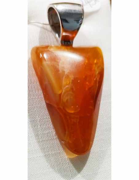 Pendentif opale de feu 32mm