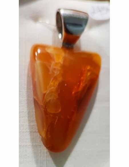 Pendentif opale de feu 32mm