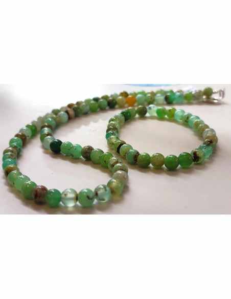 Parure Chrysoprase 6mm