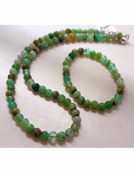 Parure Chrysoprase 6mm