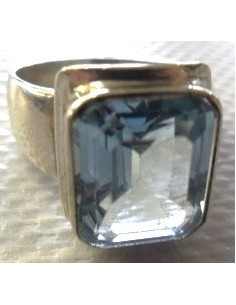Bague en topaze bleu 2