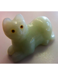 Chat en new jade, serpentine