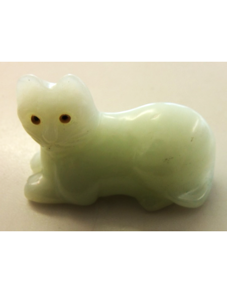 Chat en new jade, serpentine