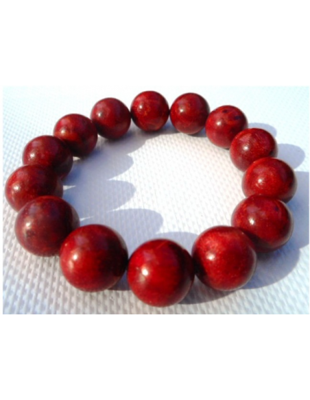 Bracelet corail rouge 12mm.