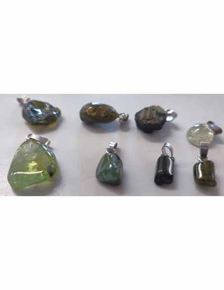 Tourmaline verte pendentif