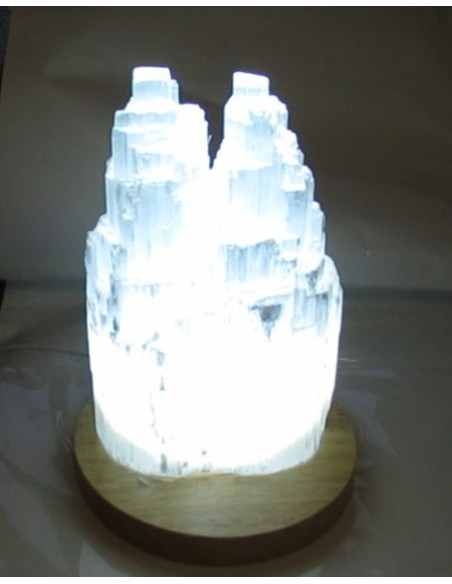 Selenite tantrique cathedrale lampe Selenite tantrique cathedrale lampe