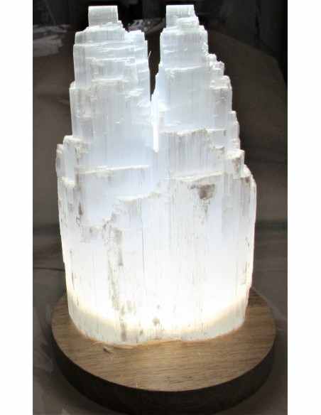 Selenite tantrique cathedrale lampe Selenite tantrique cathedrale lampe