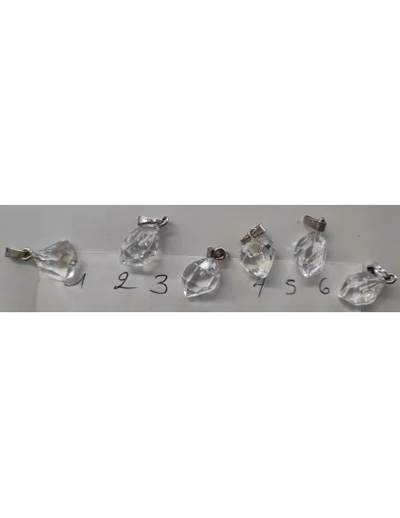 Diamant d'herkimer argent