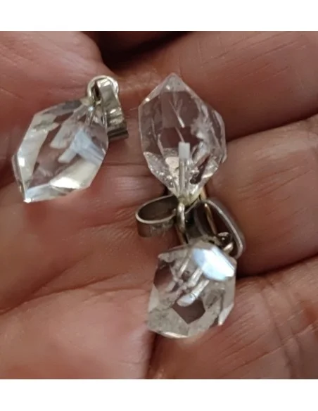 Diamant d'herkimer argent