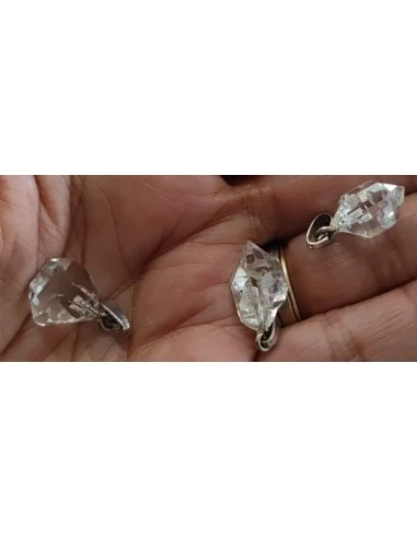 Diamant d'herkimer argent