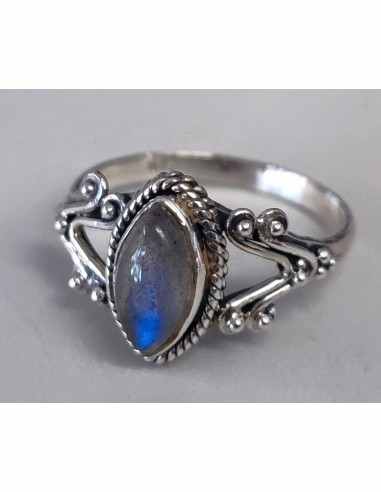 Labradorite bague argent