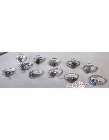 Labradorite bague argent