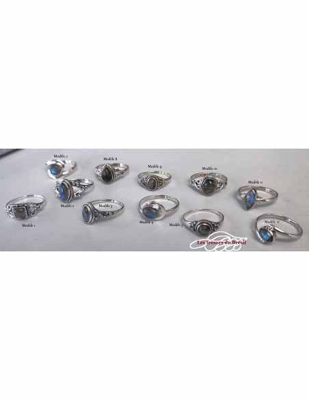 Labradorite bague argent