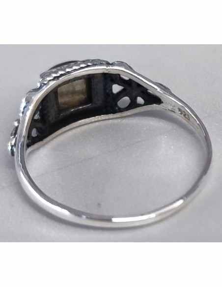 Labradorite bague argent