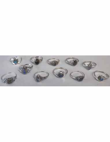 Labradorite bague argent