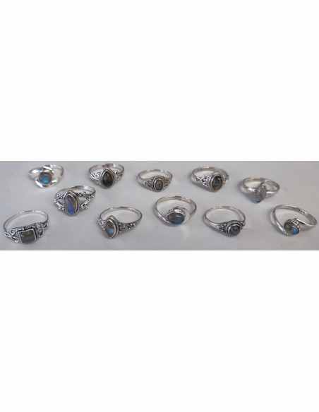 Labradorite bague argent
