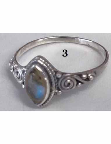 Labradorite bague argent