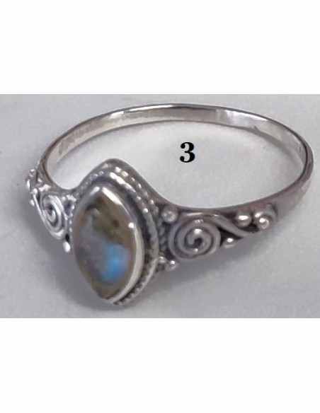 Labradorite bague argent