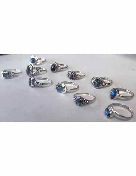 Labradorite bague argent