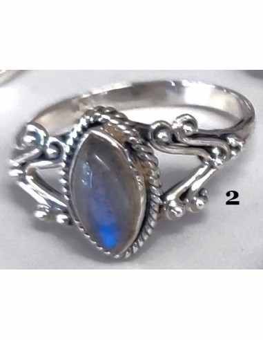 Bague labradorite montee en argent