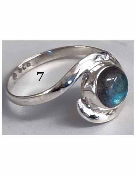 Labradorite bague argent