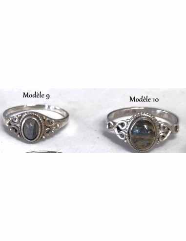 Labradorite bague argent