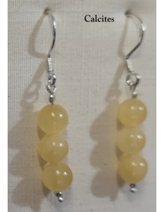 Boucles pierres 6mm argent