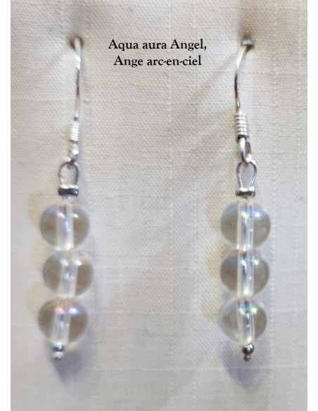 Boucles pierres 6mm argent
