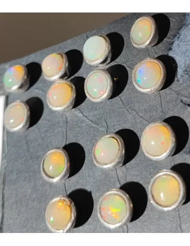 Boucles en opale noble pouce la paire